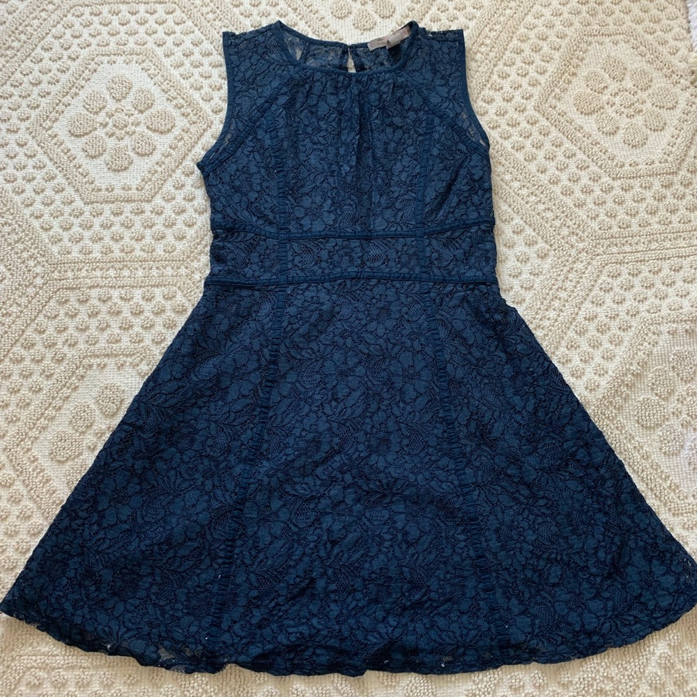 Navy Lace Dress